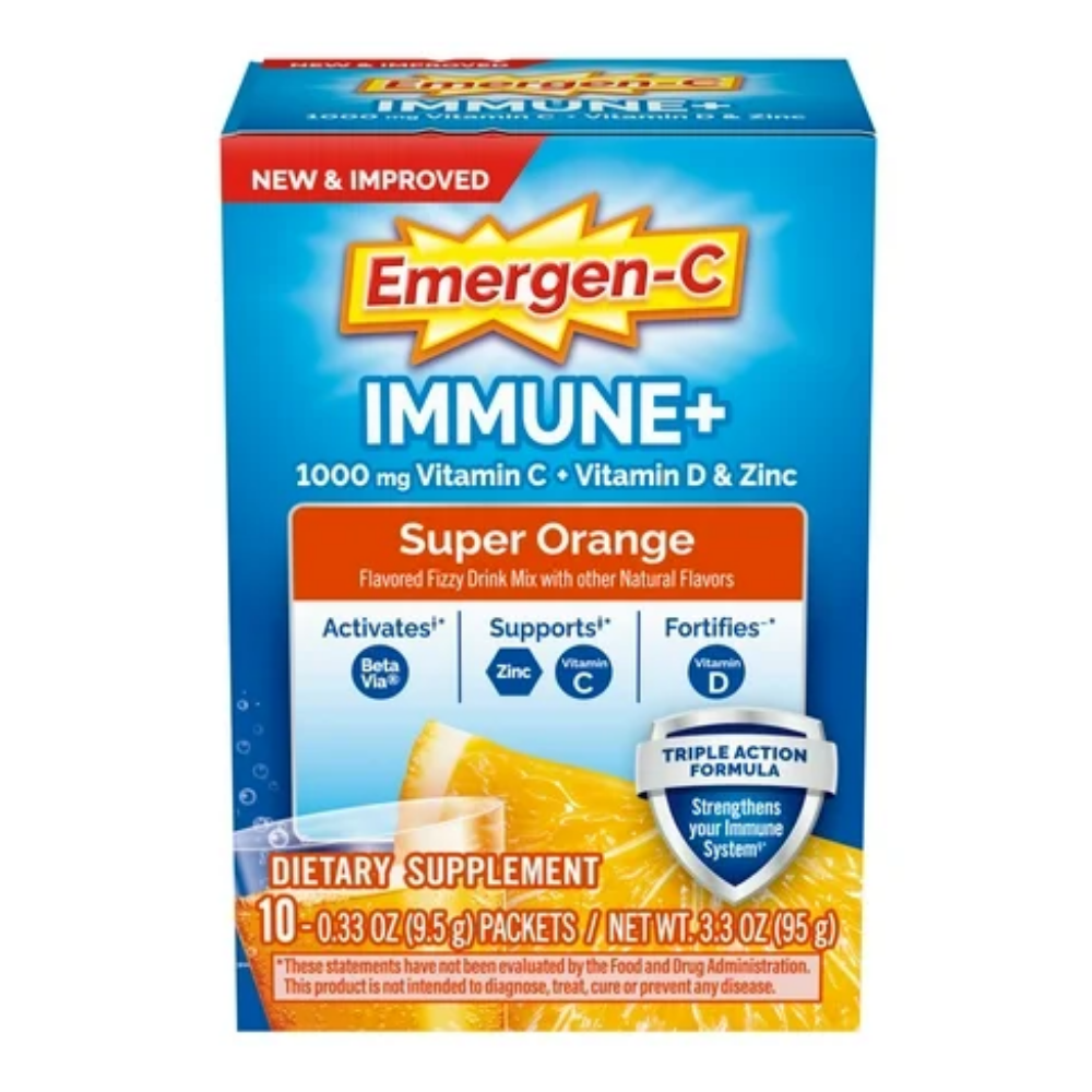 Emergenc-C Immune+ Triple Action Super Orange (10ct)