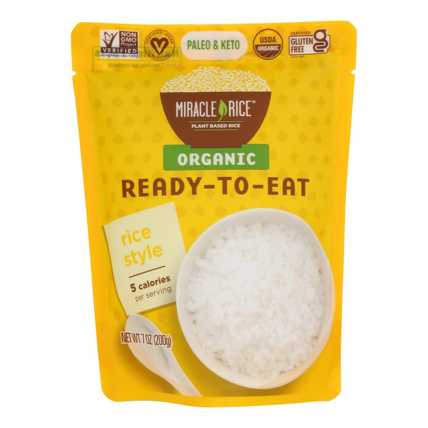 Miracle Noodle Ready-To-Eat Rice Style 7 Oz (Pack of 6)