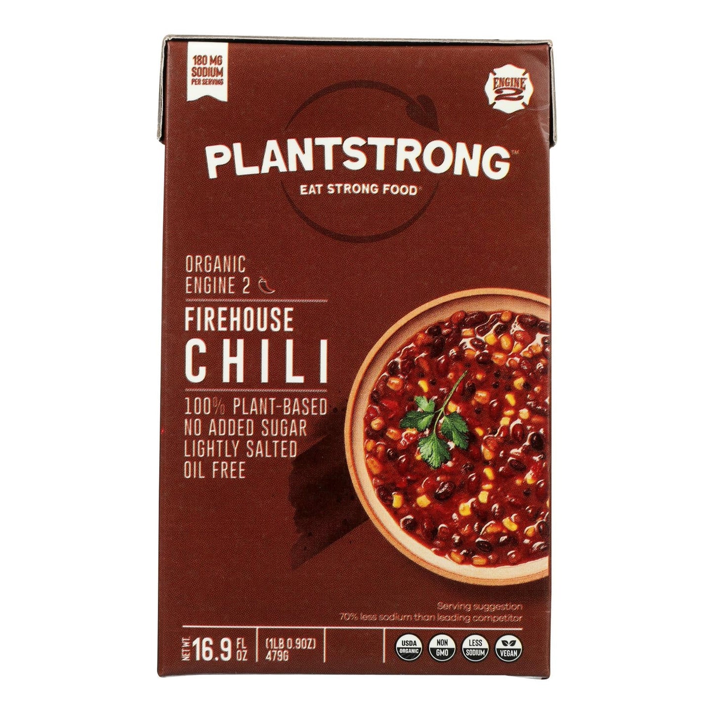PlantStrong Firehouse Chili Enchilada Sauce | 6 x 16.9 Fl Oz.