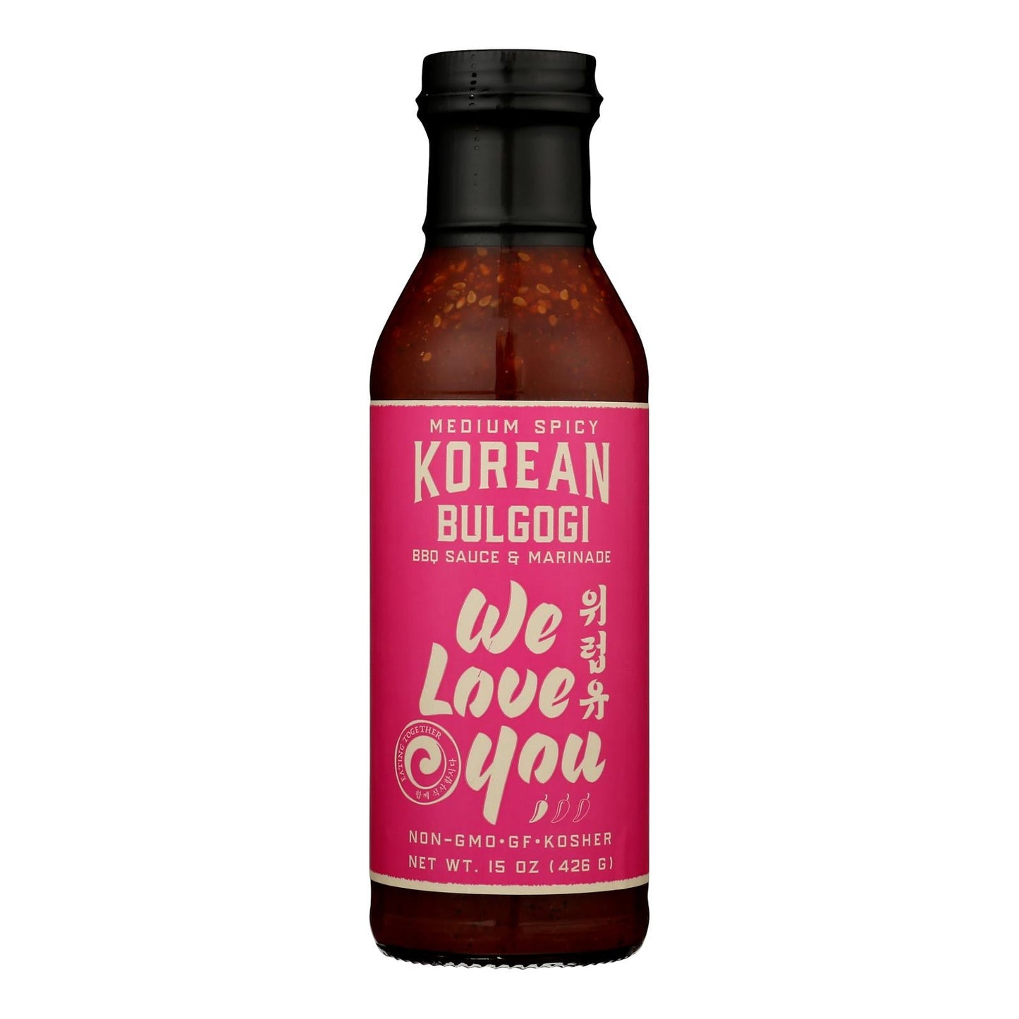 Kor BBQ Sauce: Pack of 6 - 15 Oz. Medium Spice