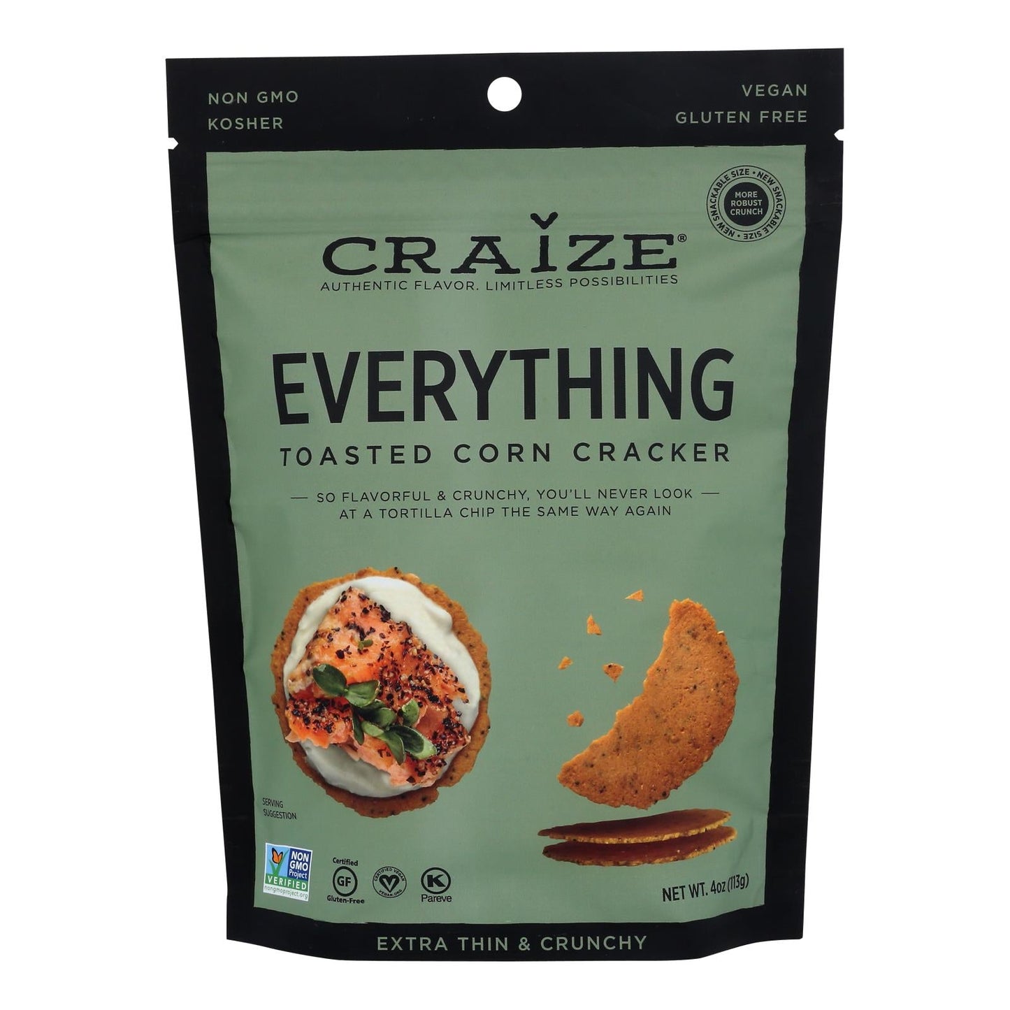 Craize Corn Cracker Everything Toast, 6-Pack, 4 Oz