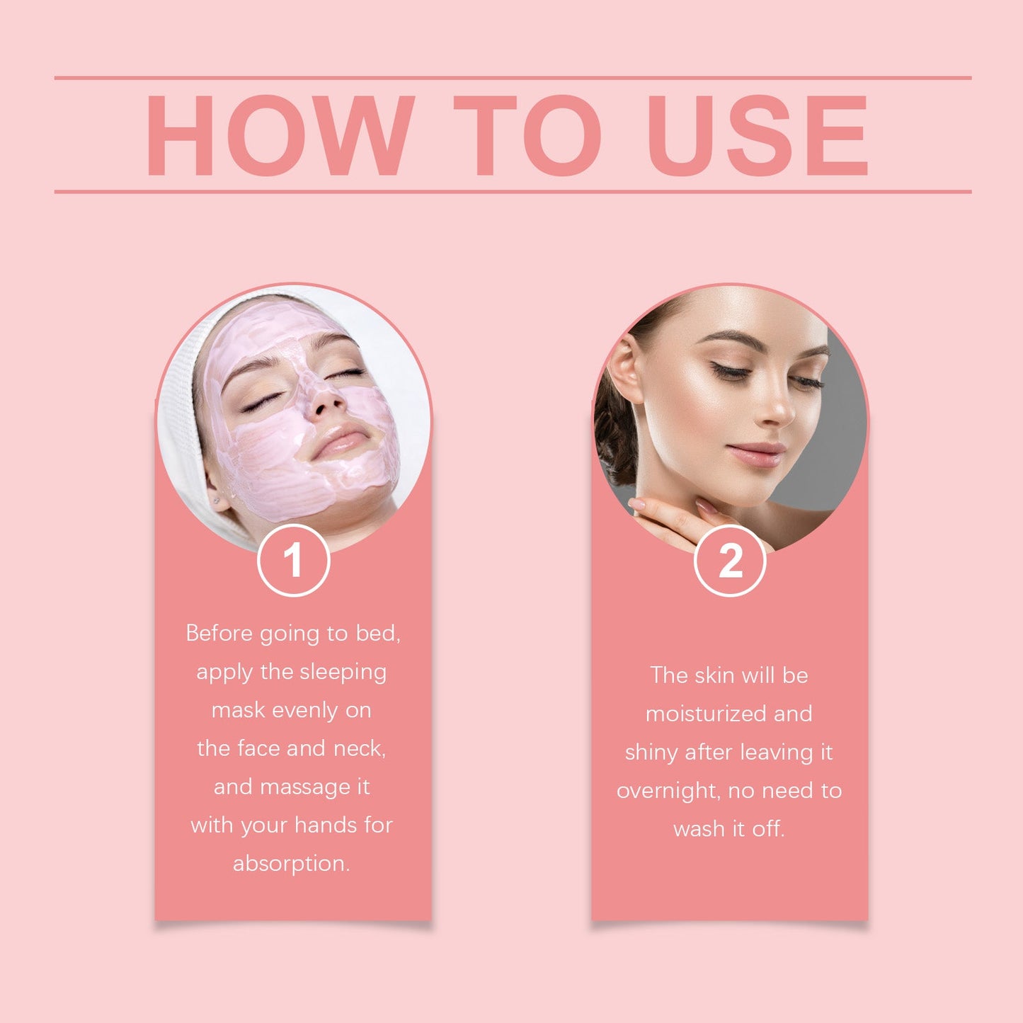 OUHOE Hydrating Sleep Mask Hydrating And Brightening Hydrates Facial Skin Soft And Moisturizing Leave-In Sleep Mask
