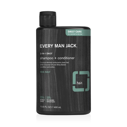 Every Man Jack Sea Salt 2-in-1 Shampoo & Conditioner - 13.5 Fl Oz