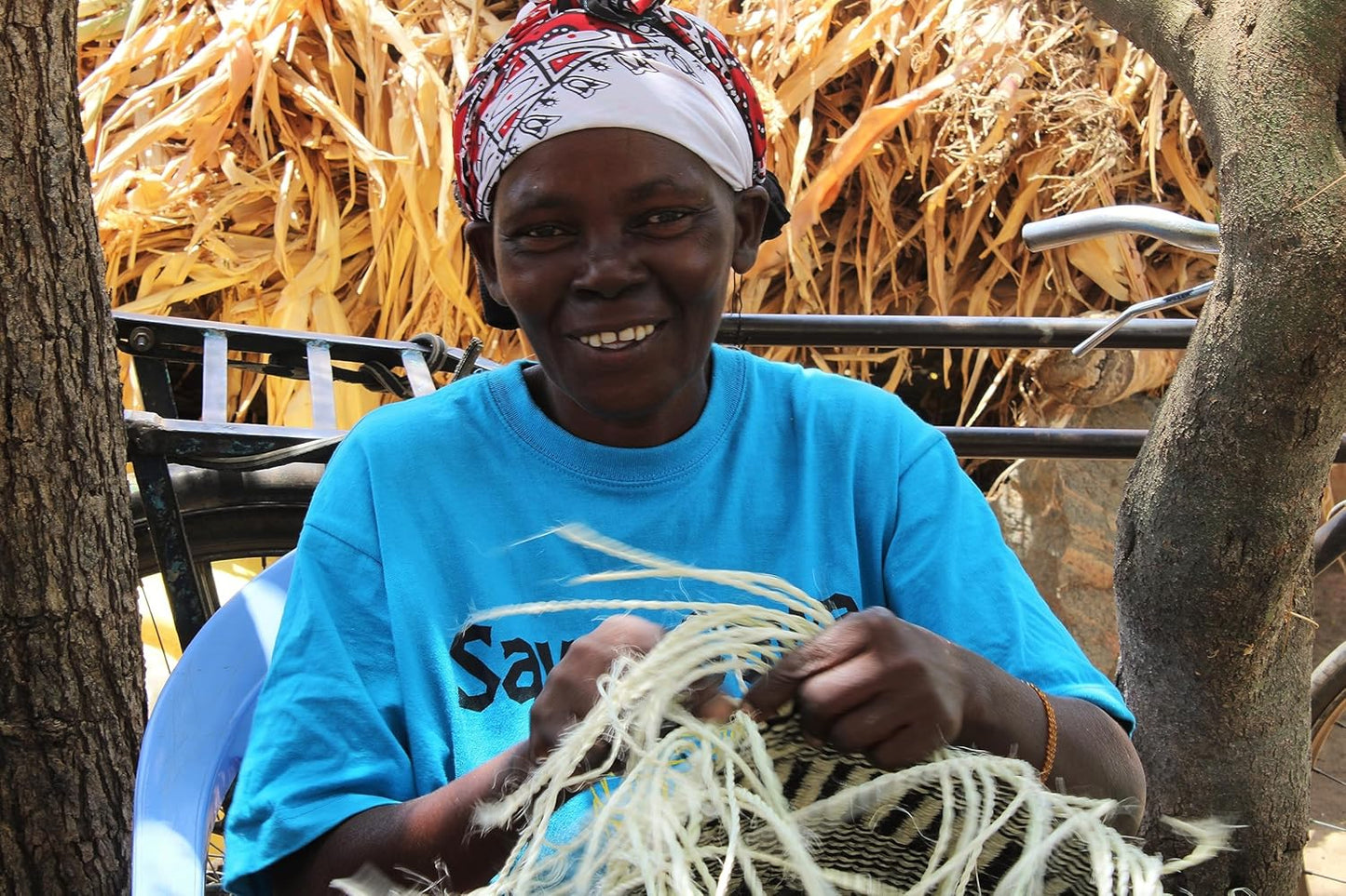 Balance Peace Handmade Sisal Straw Basket Tote Bag
