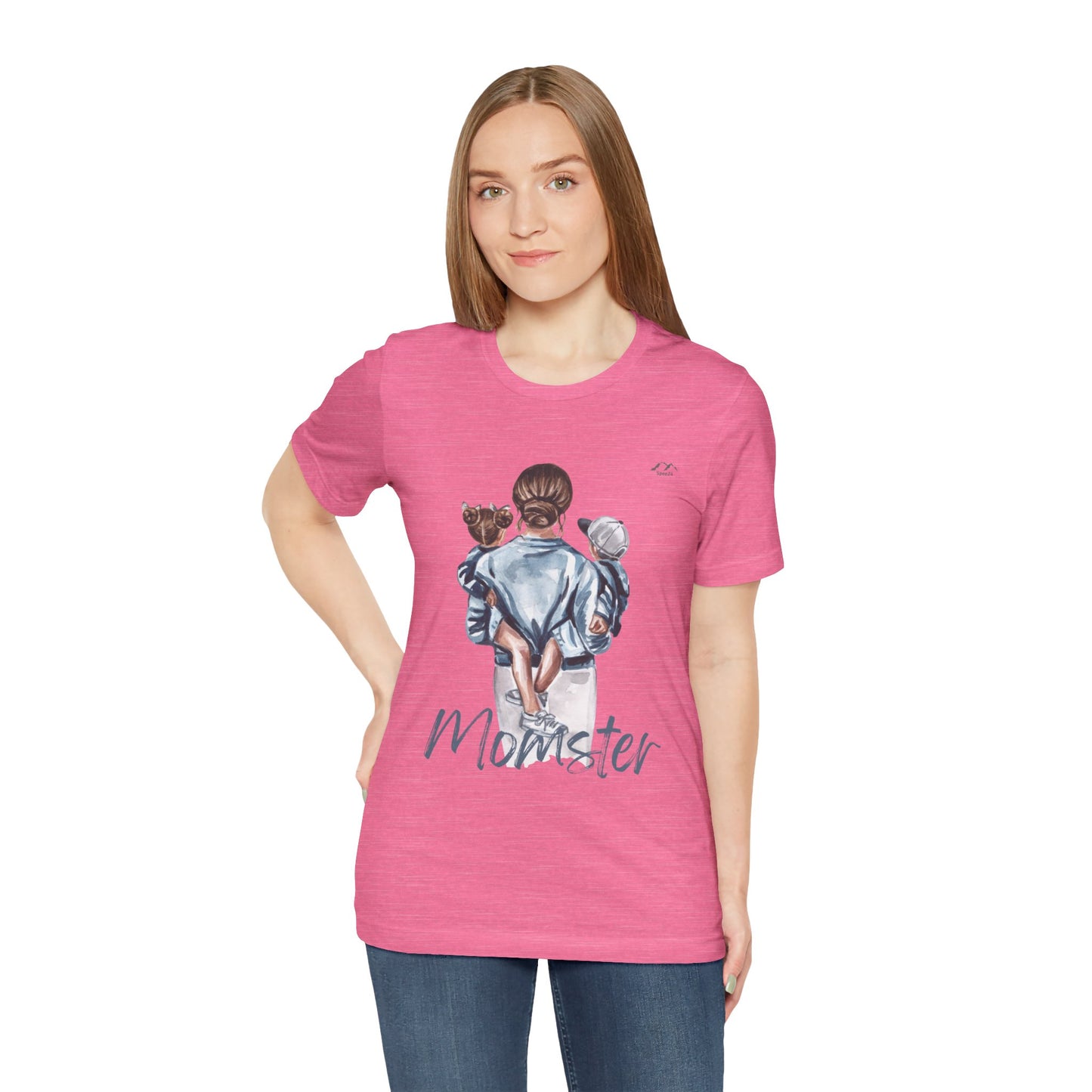 TS-075ML-24 Momster Love shirt Mom Gift Art Design