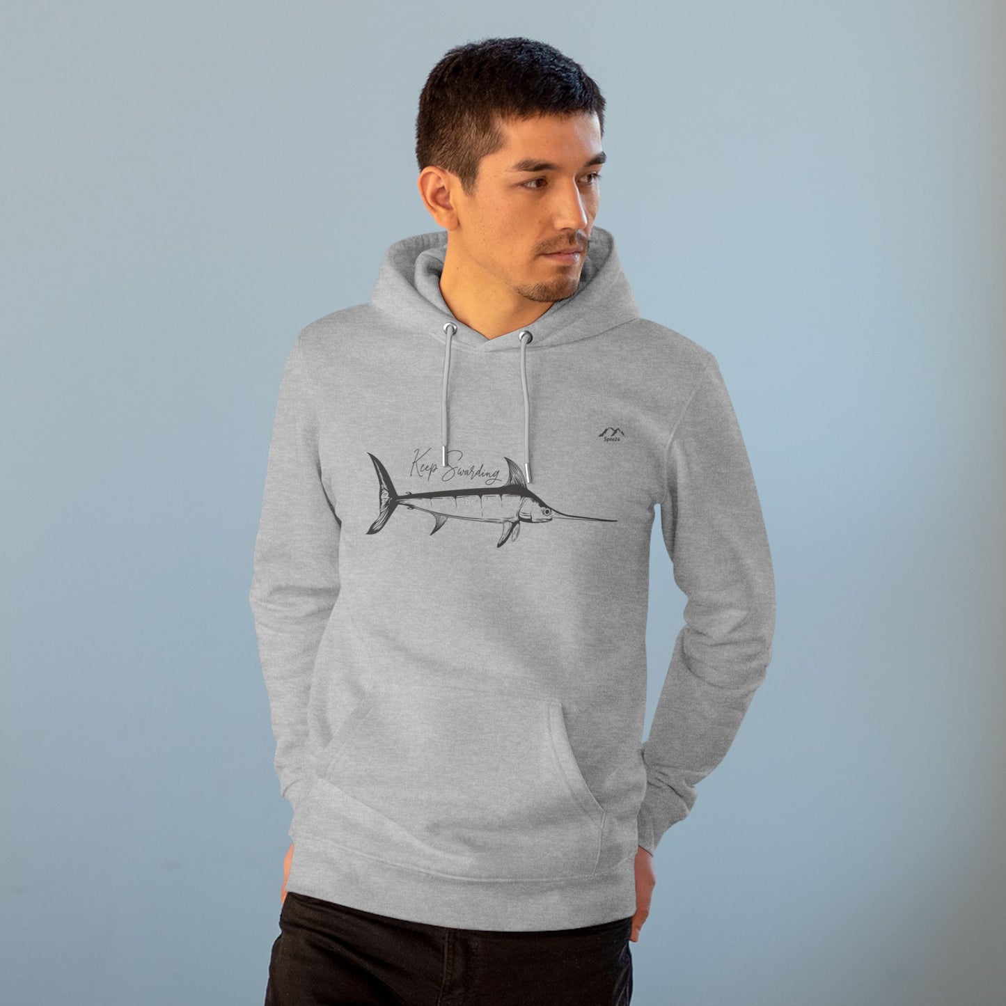 HD-054ML-24 Swordfish Hoodie Ocean Lover Swordfish Art Fishing Gift