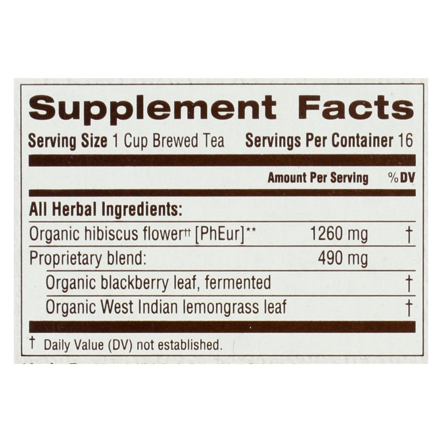 Traditional Medicinals Hibiscus Herbal Tea, Calming Relaxation, (Pack of 6, 16 Bags)