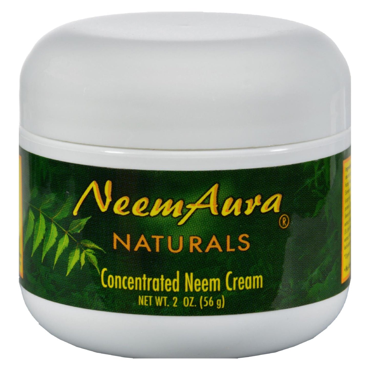 Neem Aura Neem Creme with Aloe and Neem Oil - Soothes Irritated Skin - 2 Oz