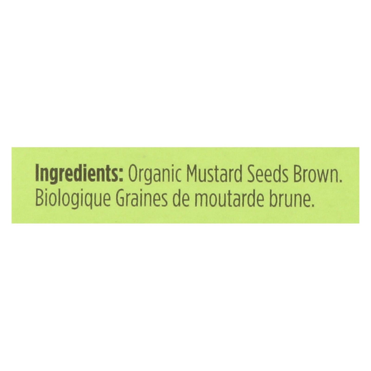 Spicely Organics Organic Brown Mustard Seeds (Case of 6)