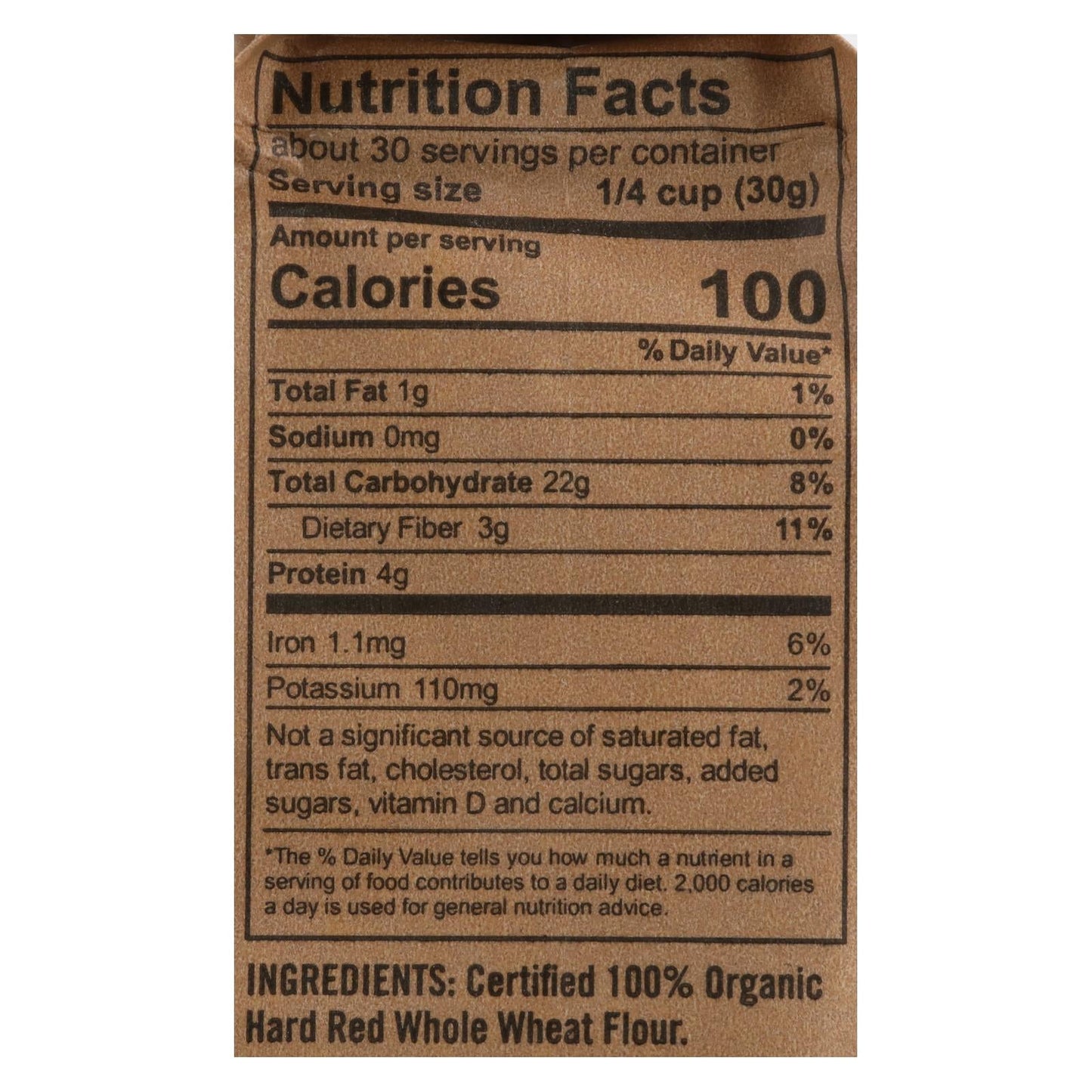 King Arthur 100% Whole Wheat Flour, Case of 12 (2 lb bags)