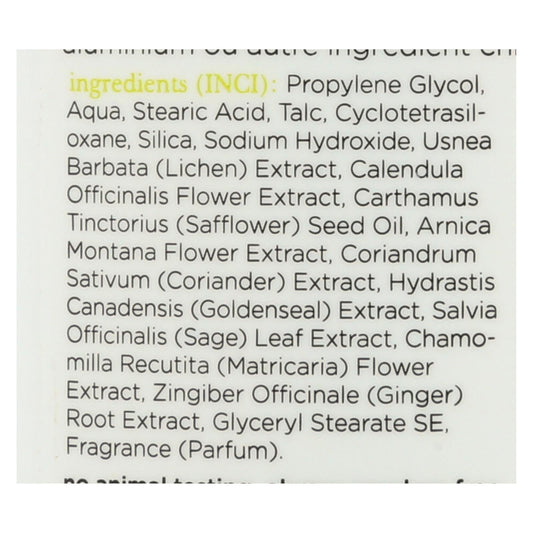 Earth Science Liken Plant Natural Deodorant - Herbal Parfume, 2.5 Oz