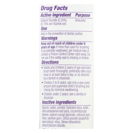 Natural Dentist Kids Cavity Zapper Groovy Grape Toothpaste - 5 oz