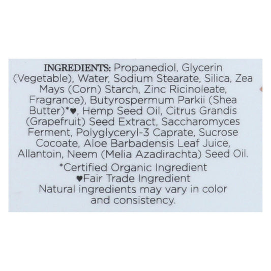 Nubian Heritage Natural Deodorant: Indian Hemp, Haitian Vetiver, Neem Oil (2.25 Oz)