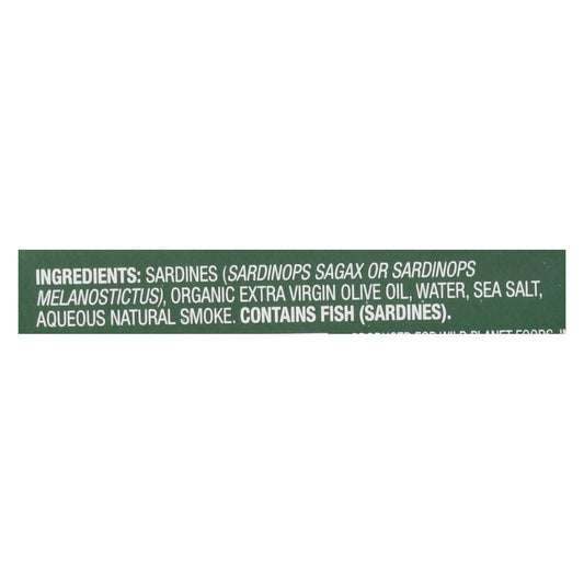 Wild Planet Premium Wild Sardines in Extra Virgin Olive Oil (Pack of 12 - 4.375 Oz.)