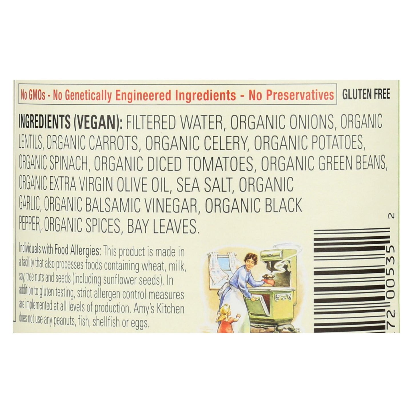 Amy's Organic Lentil Vegetable Soup, 14.5 Oz. (Pack of 12)