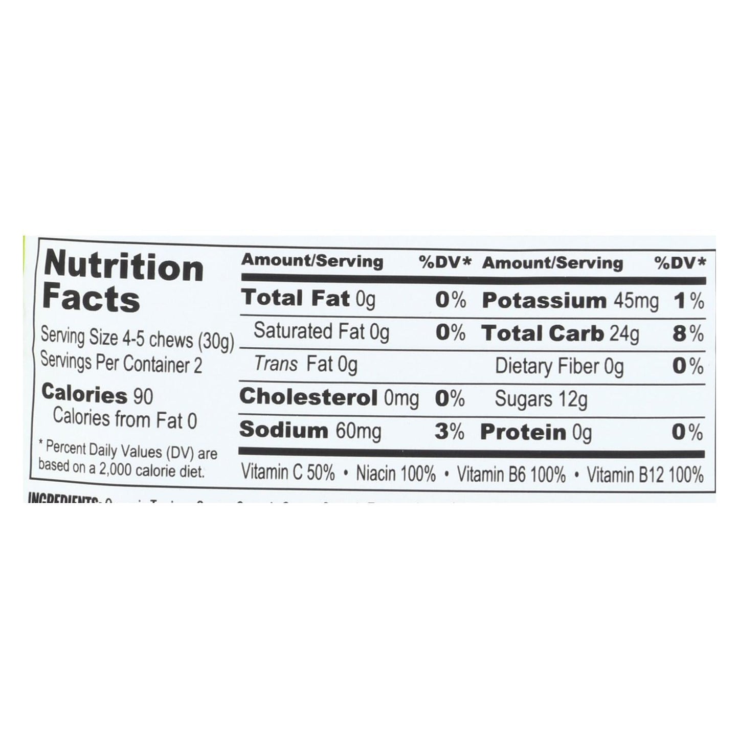 Pro Bar Bolt Energy Chews - Organic Raspberry - 2.1 oz (Case of 12)