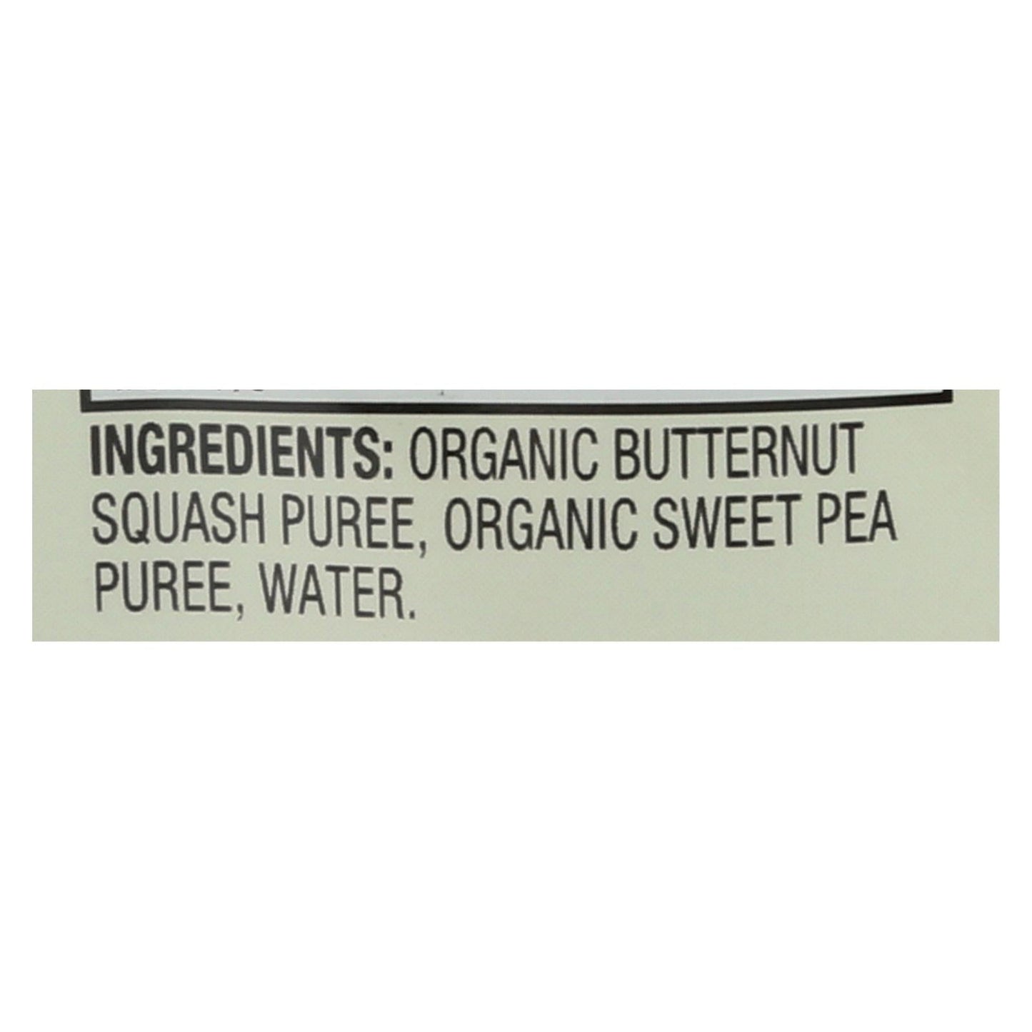 Earth's Best Organic Squash and Sweet Peas Baby Puree, Stage 2, 3.5 Oz., Case of 12