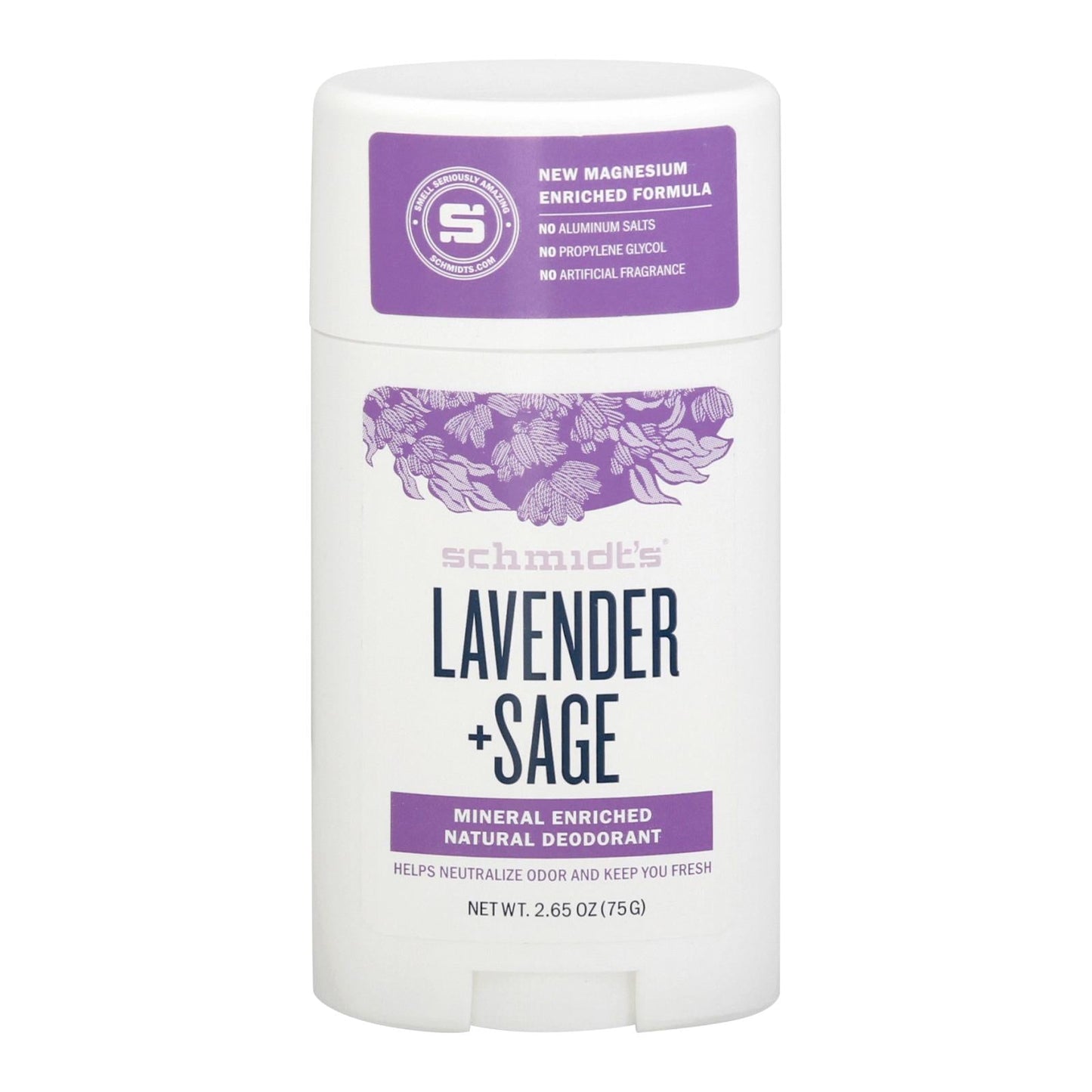 Schmidt's Deodorant Lavender + Sage Natural Deodorant Stick - 2.65oz