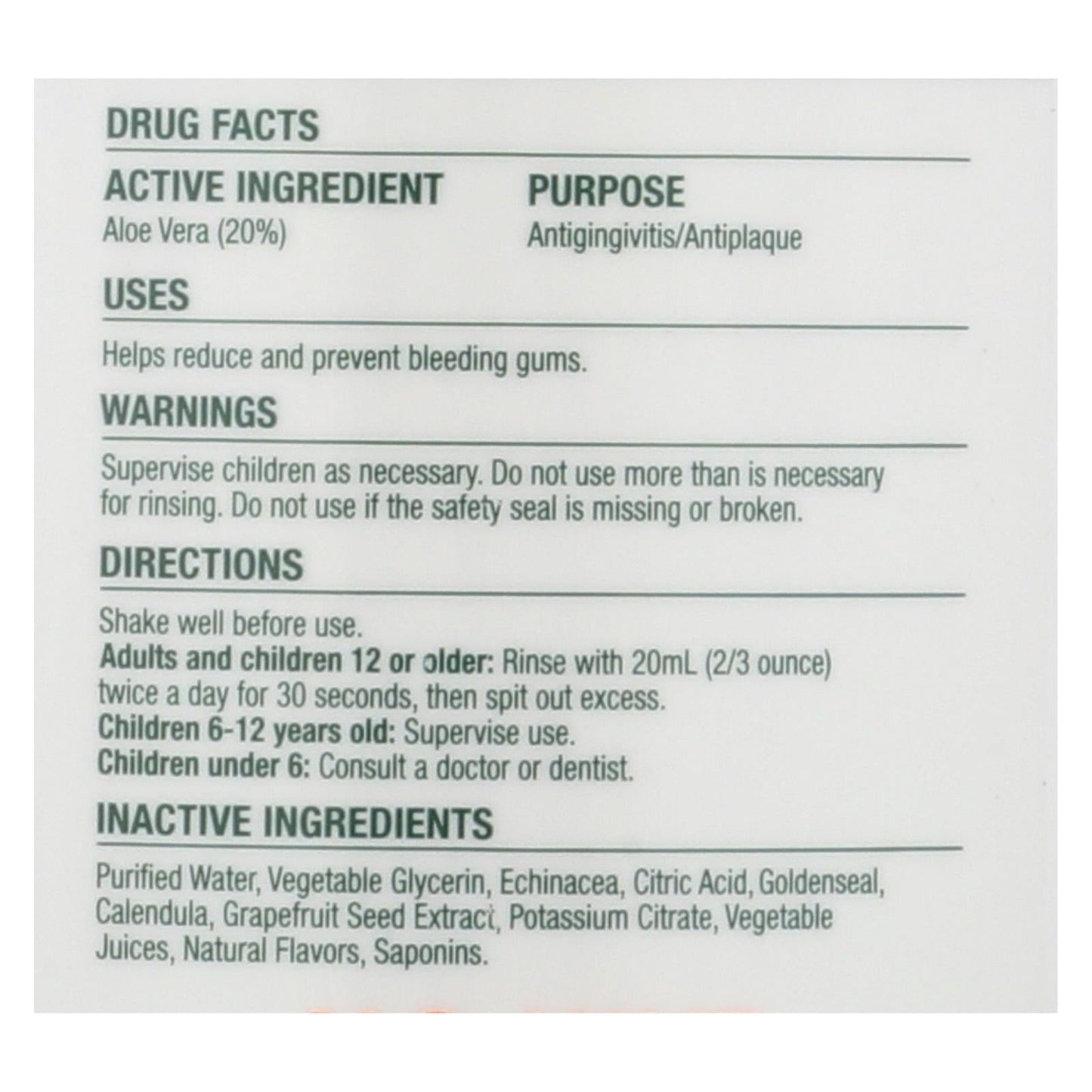 Natural Dentist Healthy Gums Orange Zest Anti-gingivitis Rinse 16 fl. oz.