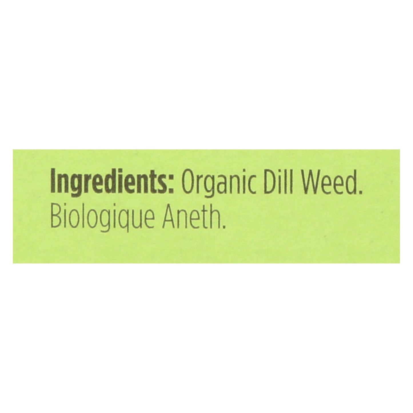 Spicely Organics Organic Dill Weed Seasoning, 6-pack, 0.1 Oz. Each