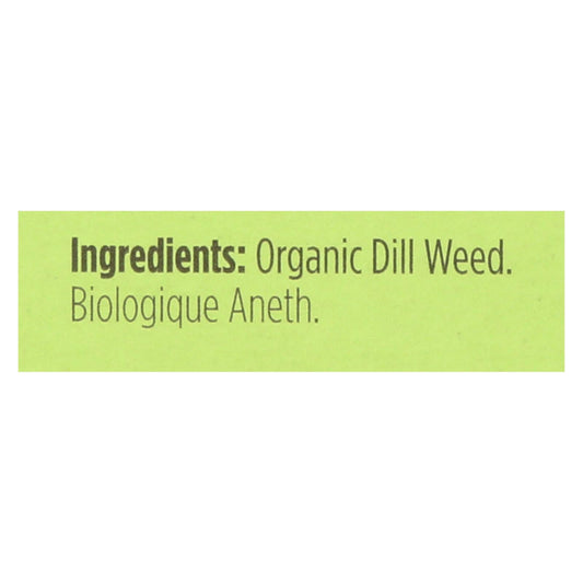 Spicely Organics Organic Dill Weed Seasoning, 6-pack, 0.1 Oz. Each