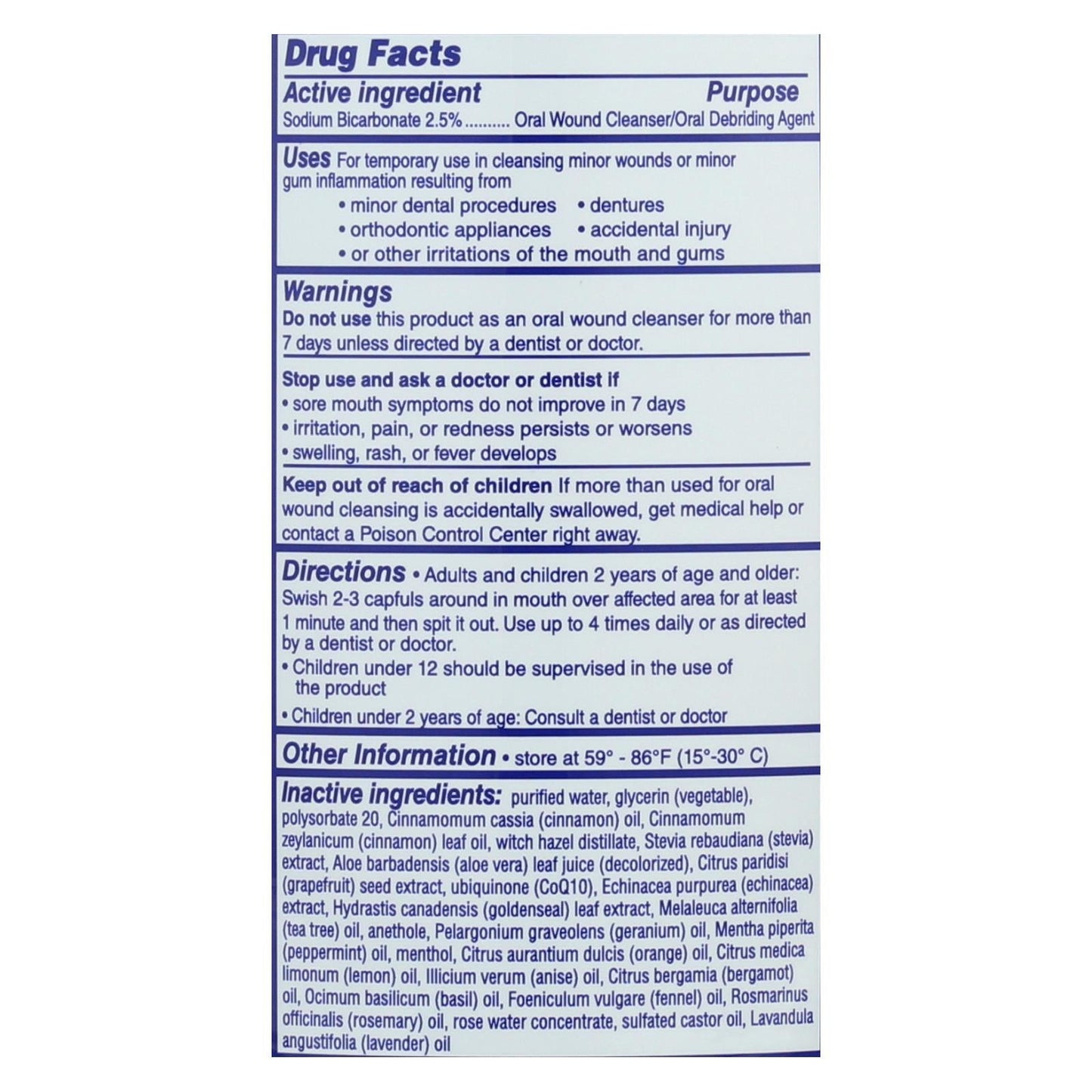 Eco-Dent Dailyrinse Mouth Rinse - Cinnamon Blast - 8 Fl. Oz.
