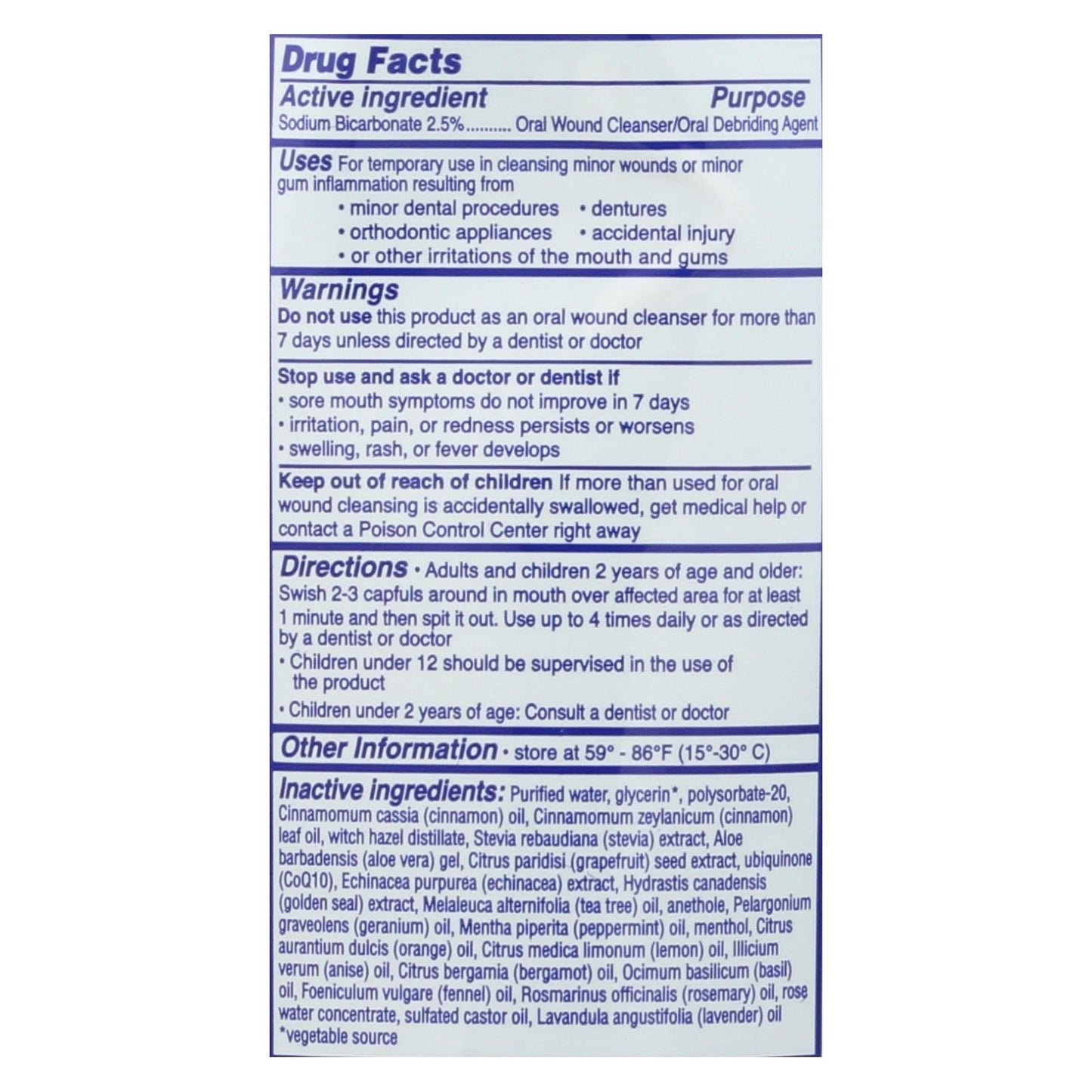 Eco-Dent Dailyrinse Mouth Rinse - Cinnamon Blast - 8 Fl. Oz.