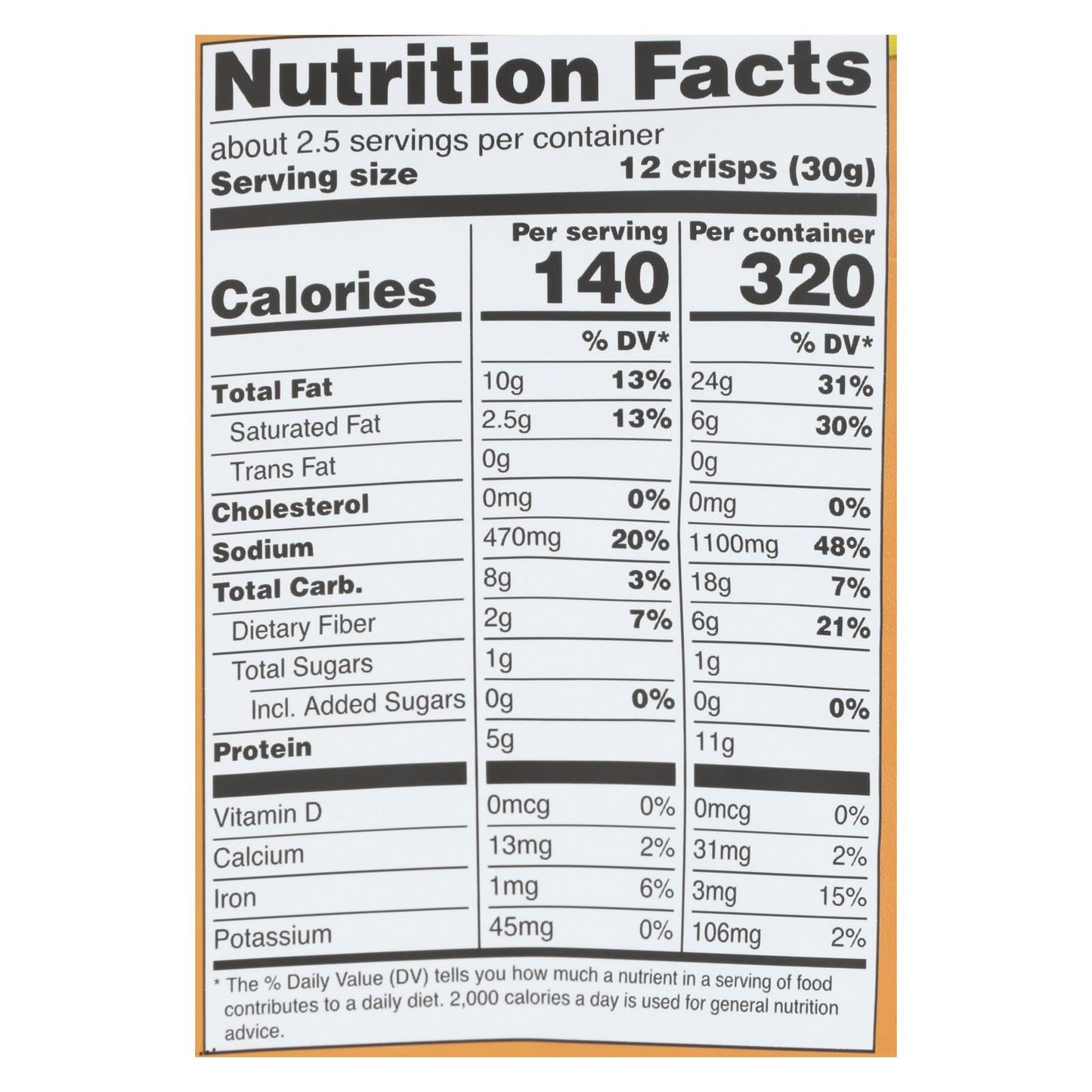 Hippie Snacks Avocado Crisps Sea Salt - 2.5 Oz. (Pack of 8)