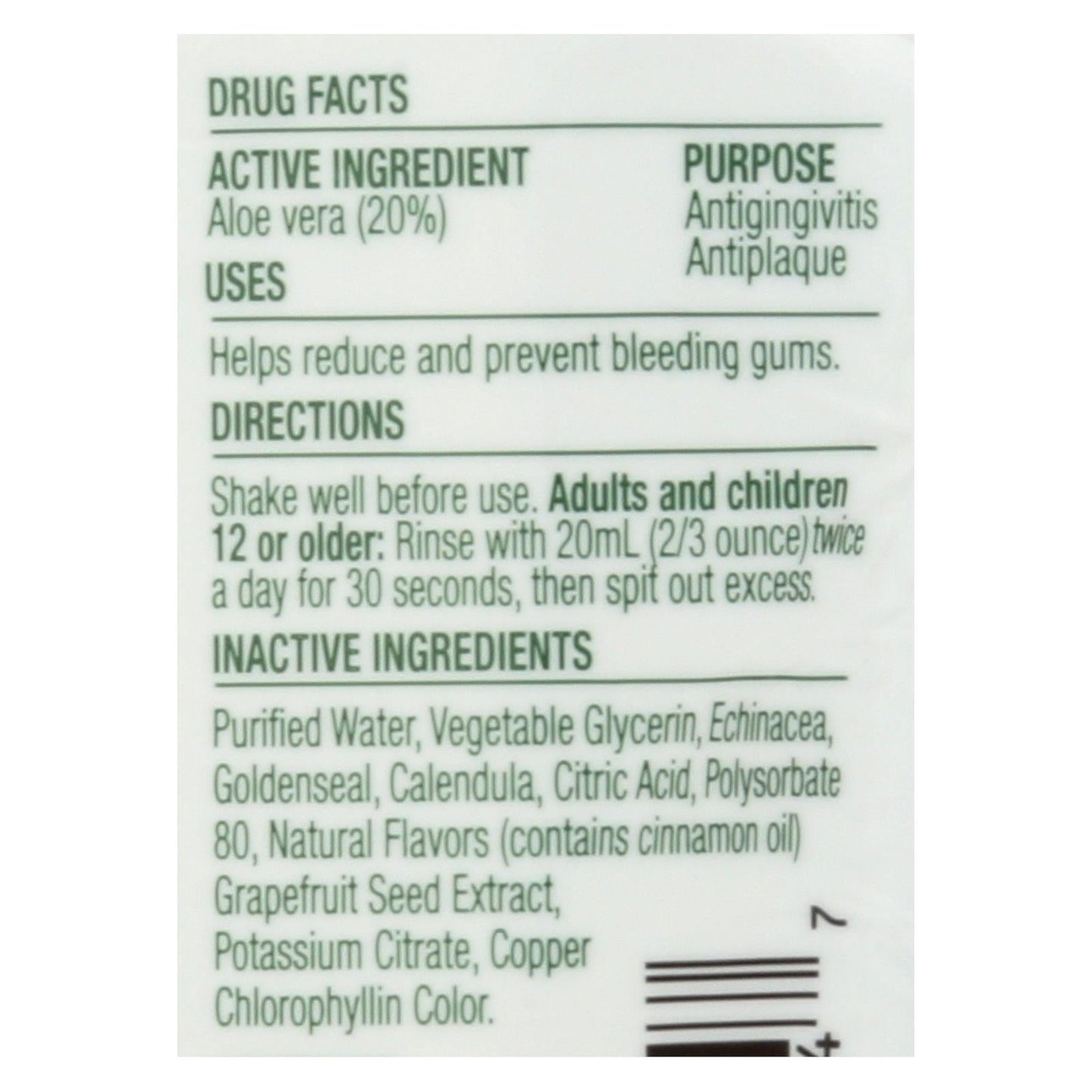 Natural Dentist Anti-Gingivitis Peppermint Rinse for Healthy Gums - 2 fl. oz.