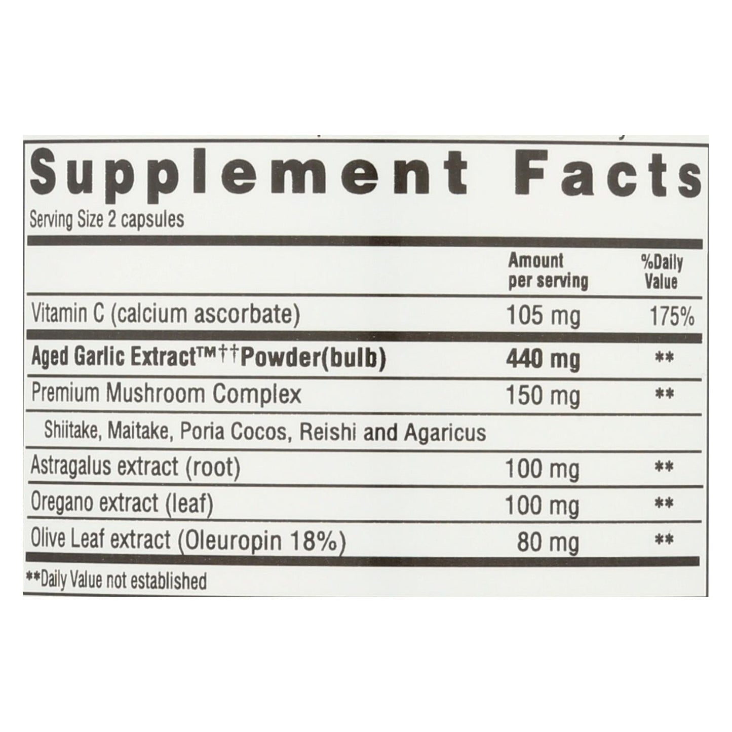 Kyolic Aged Garlic Extract, Immune Formula 103, 200 Capsules.