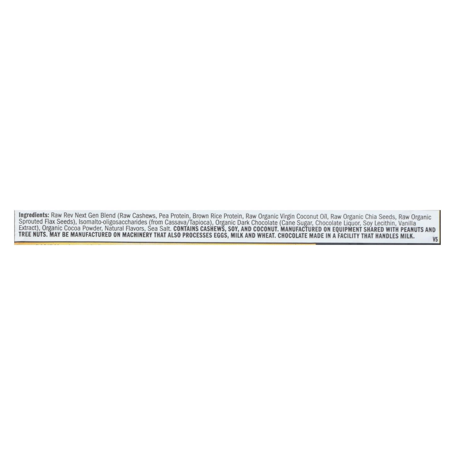 Raw Rev Glo Double Chocolate Brownie Batter Bar - Case Of 12 - 1.6 Oz