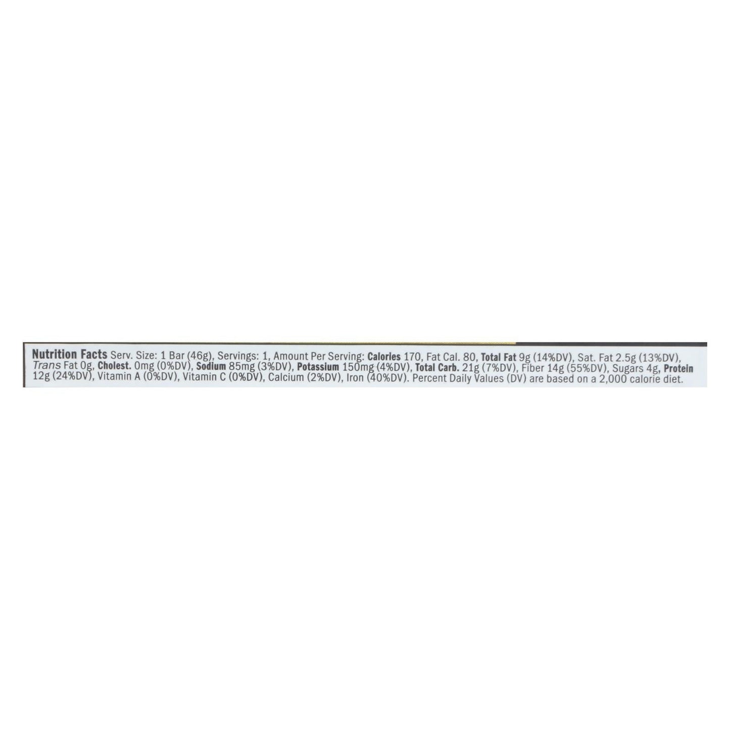 Raw Rev Glo Double Chocolate Brownie Batter Bar - Case Of 12 - 1.6 Oz