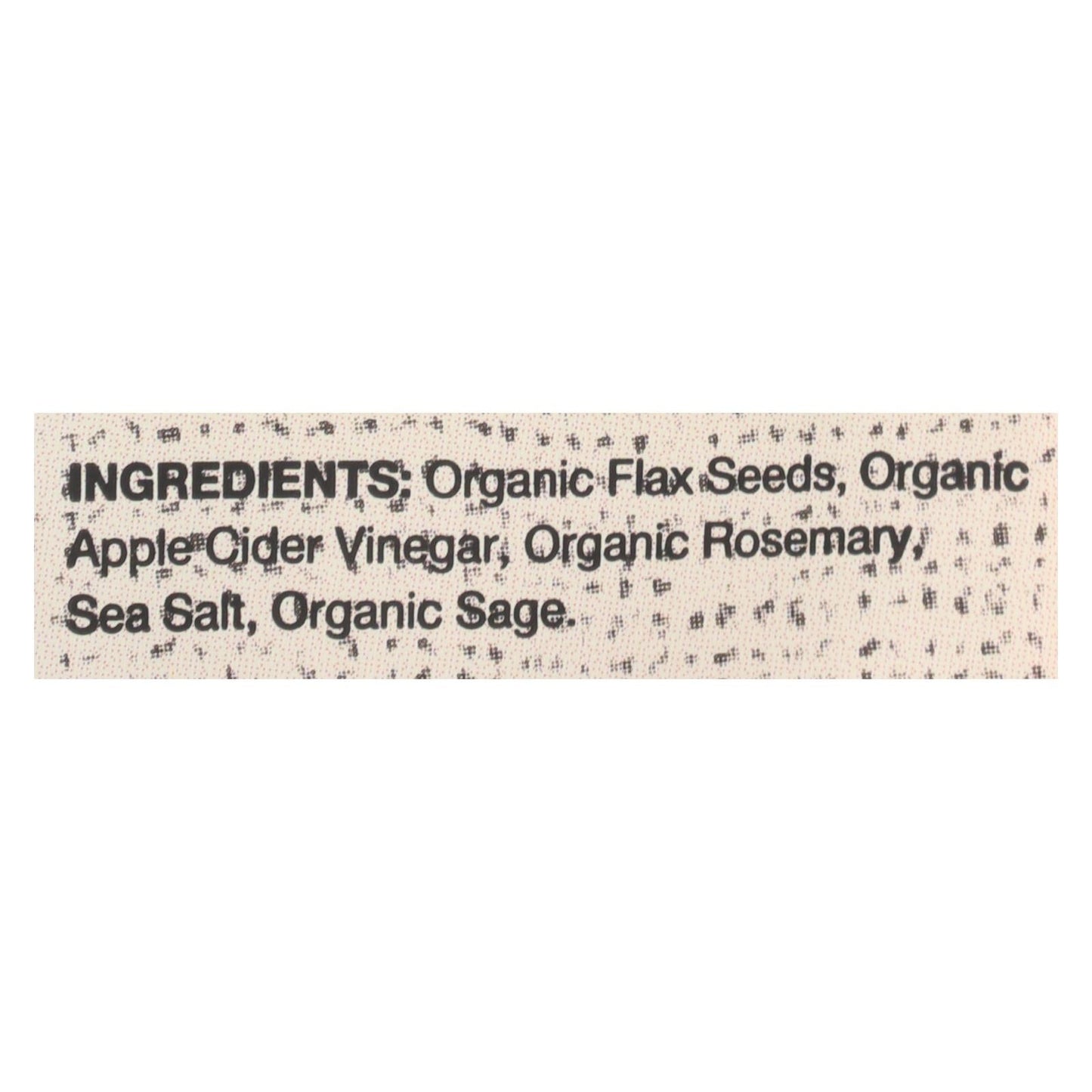 Doctor In The Kitchen Organic Rosemary Flax Seed Crackers, 6 x 5 Oz.