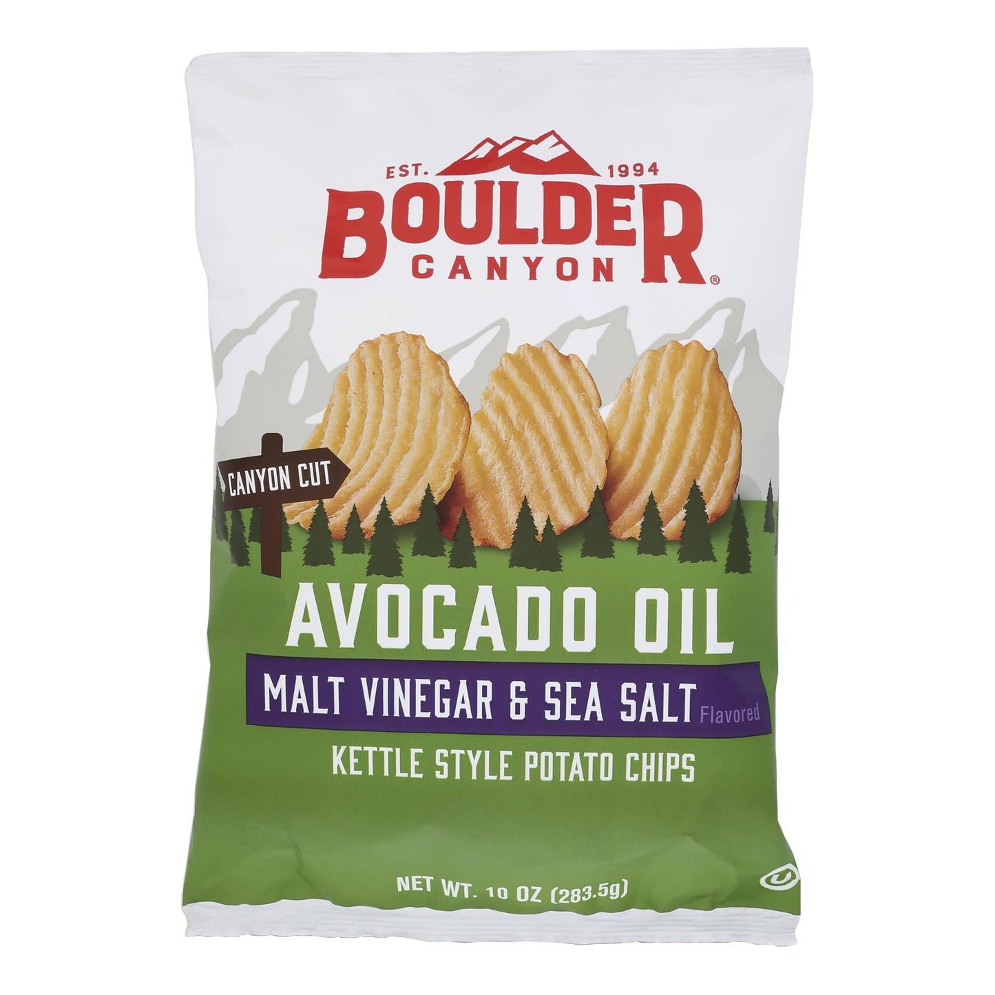 Boulder Canyon Avocado Kettle Chips Multigrain, 10 oz, Case of 12