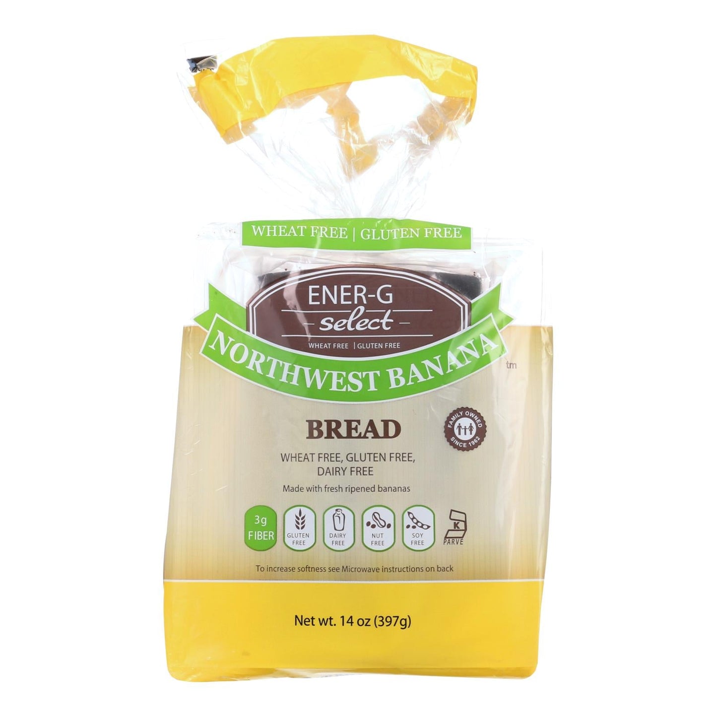 Ener-G Foods Select Bread - 14 Oz. - North West Banana - Case of 6
