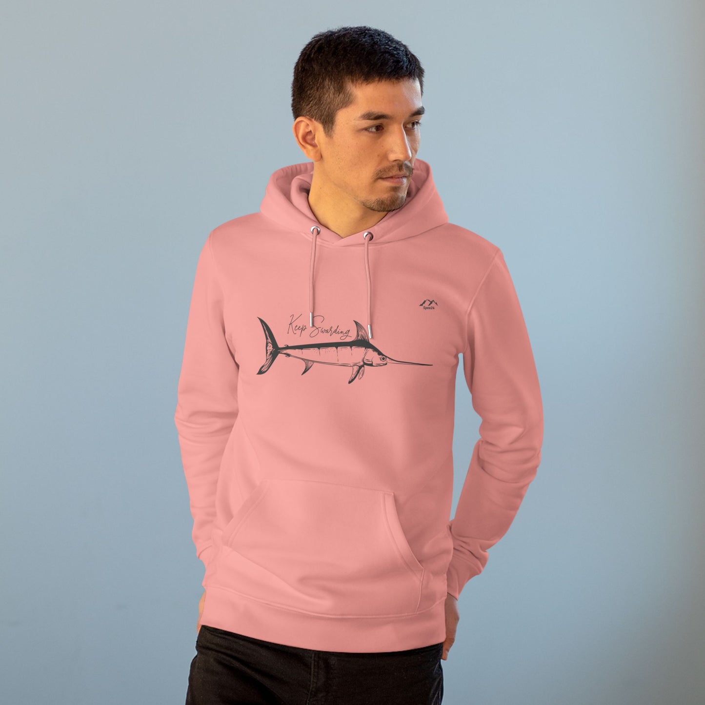 HD-054ML-24 Swordfish Hoodie Ocean Lover Swordfish Art Fishing Gift