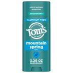 Tom's Of Maine - Deodorant Stick Mountain Spring - Case Of 6 - 3.25 Ounces