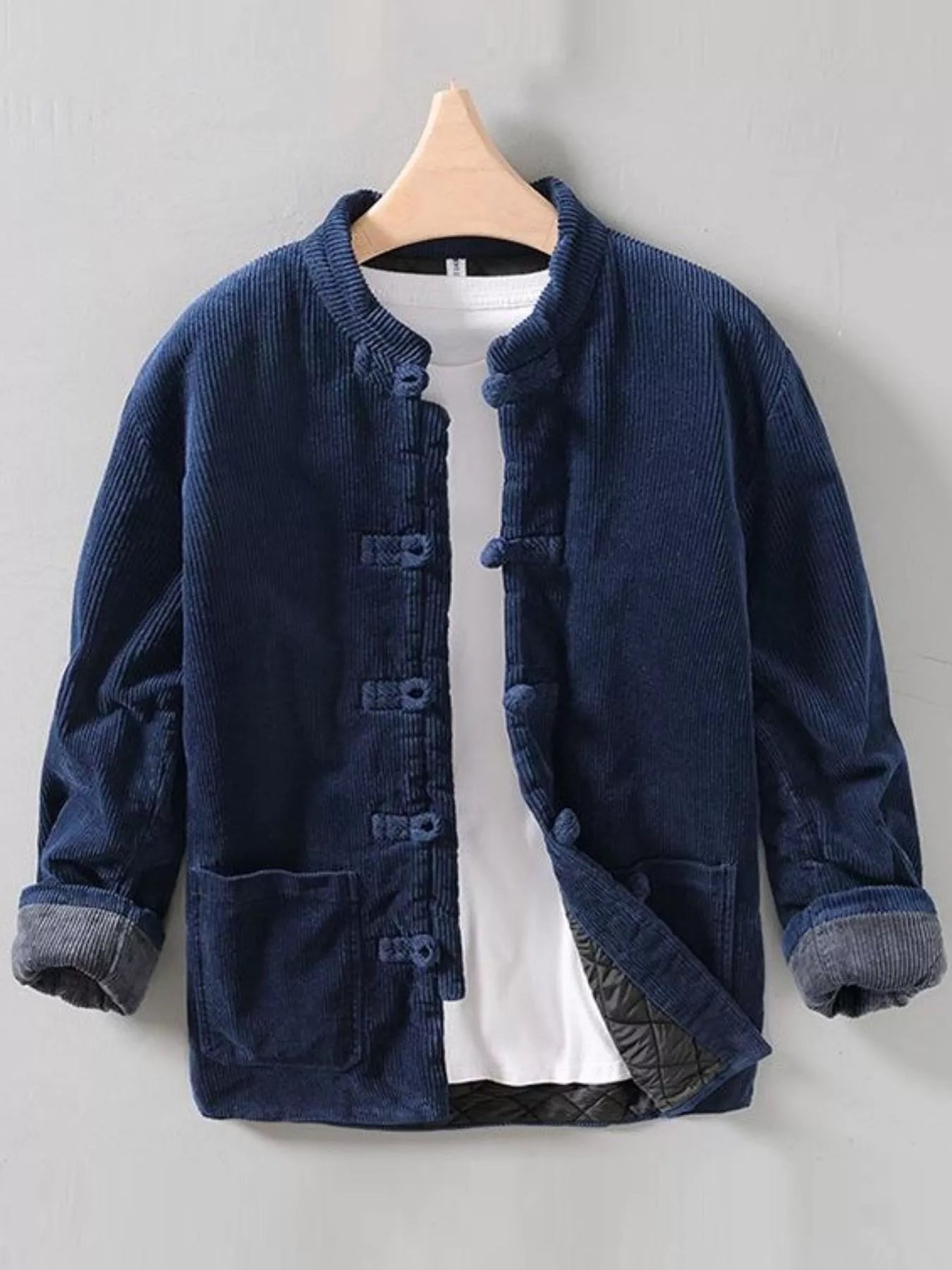 Men's Button Front Long Sleeve Jacket