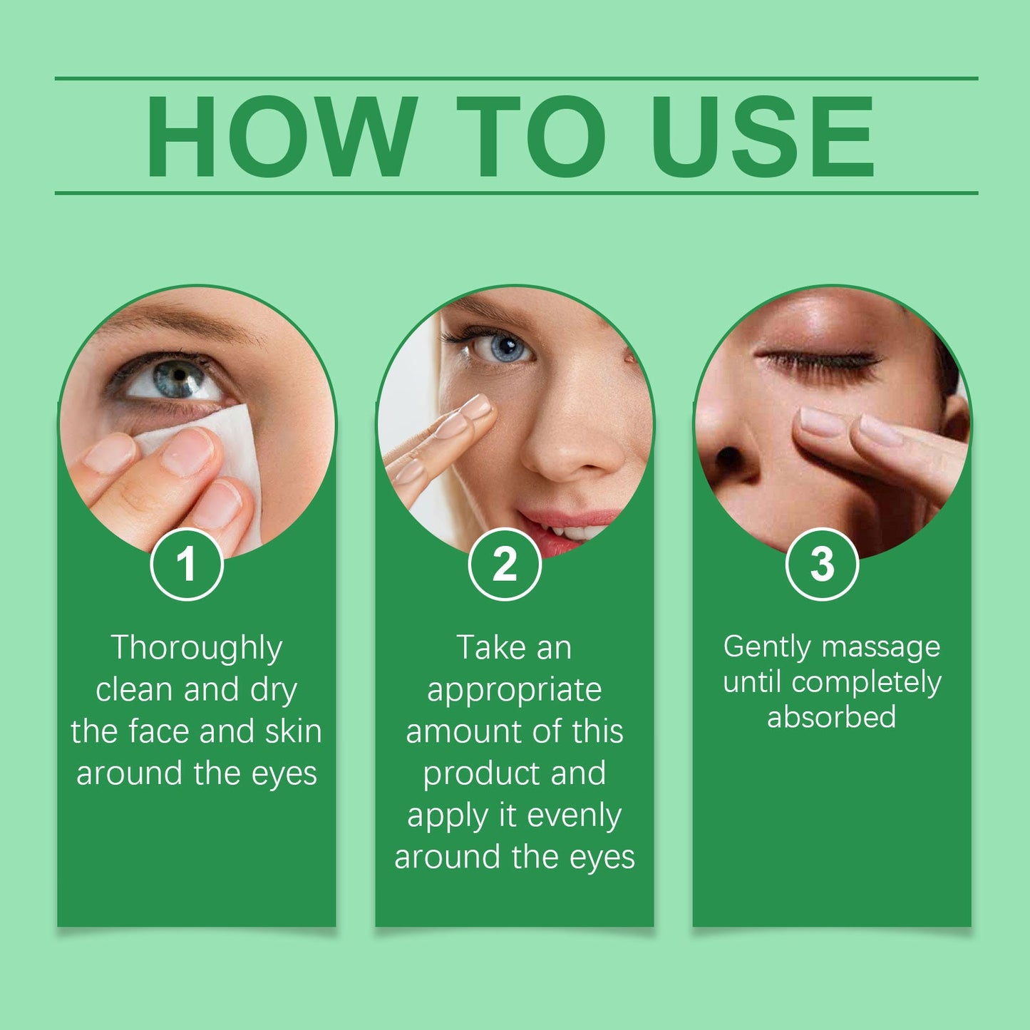 OUHOE Peptide Protein Eye Gel, Firming And Lifting Eye Skin To Improve Dull, Tender And Moisturizing Eye Cream