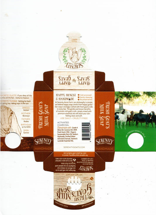 Goat's Milk Soap - Activated Charcoal Teatree & Lavender