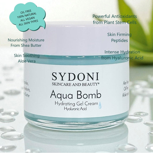 MOST LOVED! AQUA BOMB HYDRATING GEL CREAM with HYALURONIC ACID AND PEPTIDES 1.7 fl. oz.