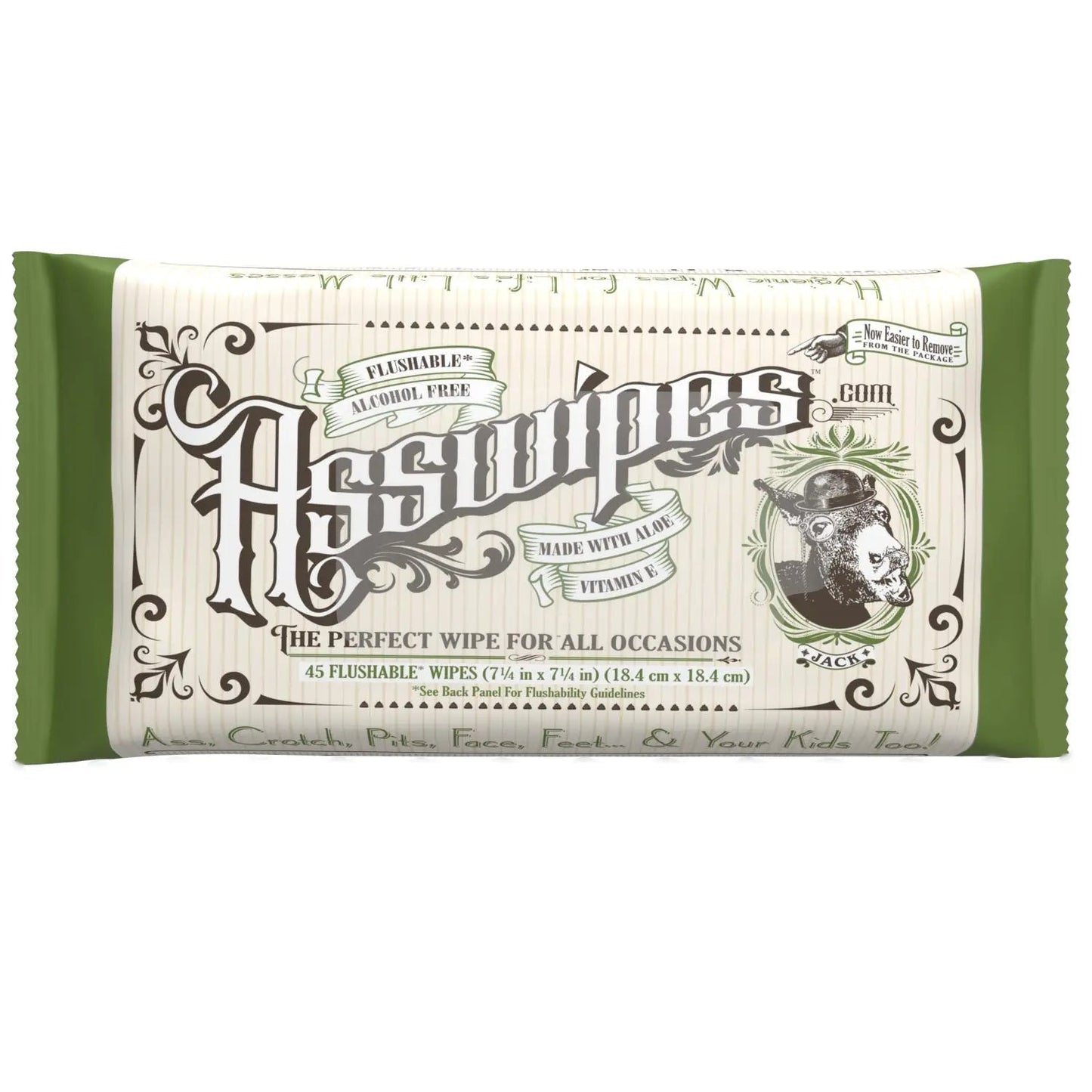 Asswipes 45ct Flow Pack (select quantity)