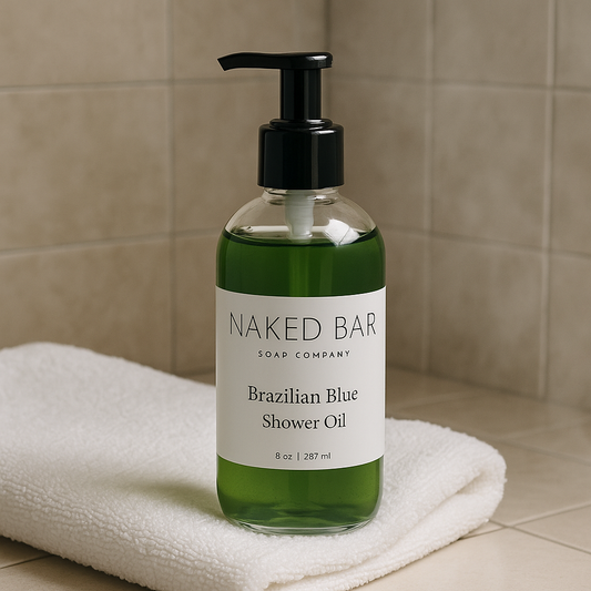 Brazilian Blue Shower Oil | Cleansing Body Oil