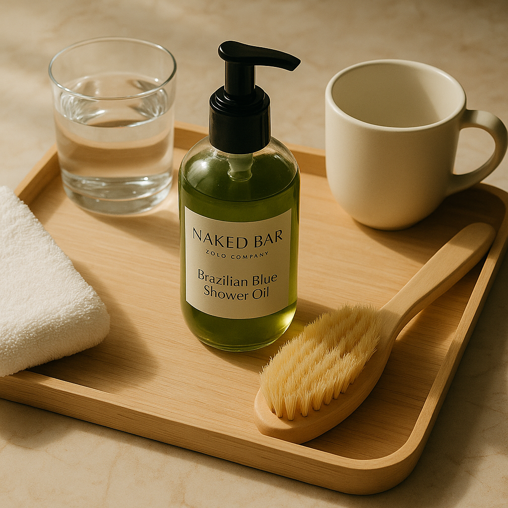 Brazilian Blue Shower Oil | Cleansing Body Oil