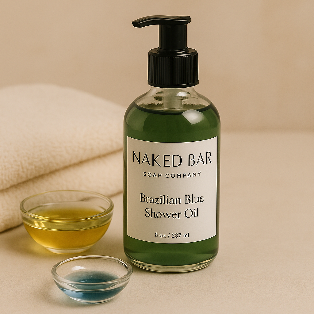 Brazilian Blue Shower Oil | Cleansing Body Oil
