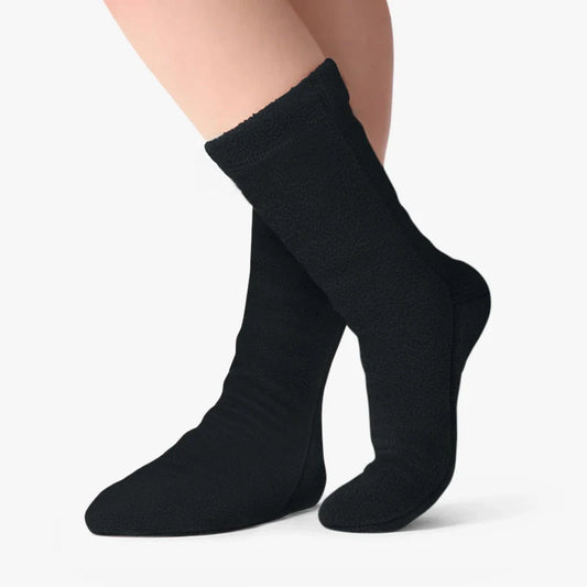 Polar Feet Supersoft Fleece Socks - Black