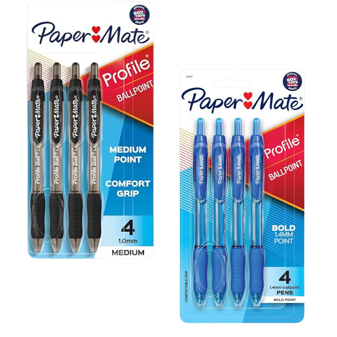 Paper Mate Profile Retractable Pens (4 pack, Medium Point)
