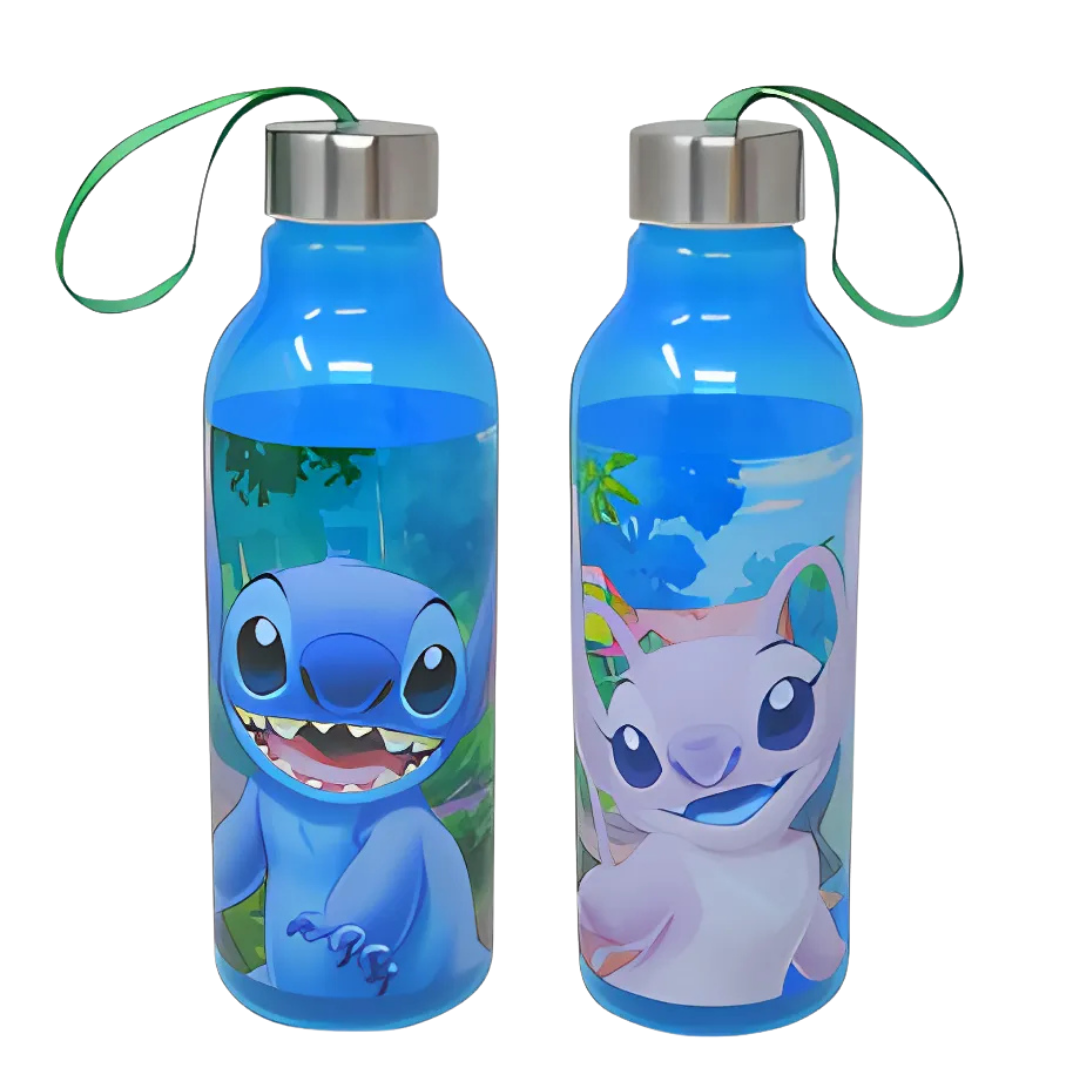 Disney Stitch Transparent Water Bottle Set (2 pack)