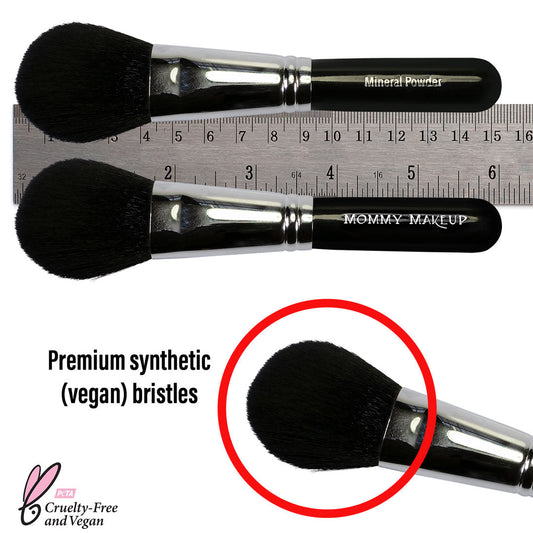 Mineral Powder Brush | Travel Sized, Vegan, Cruelty free