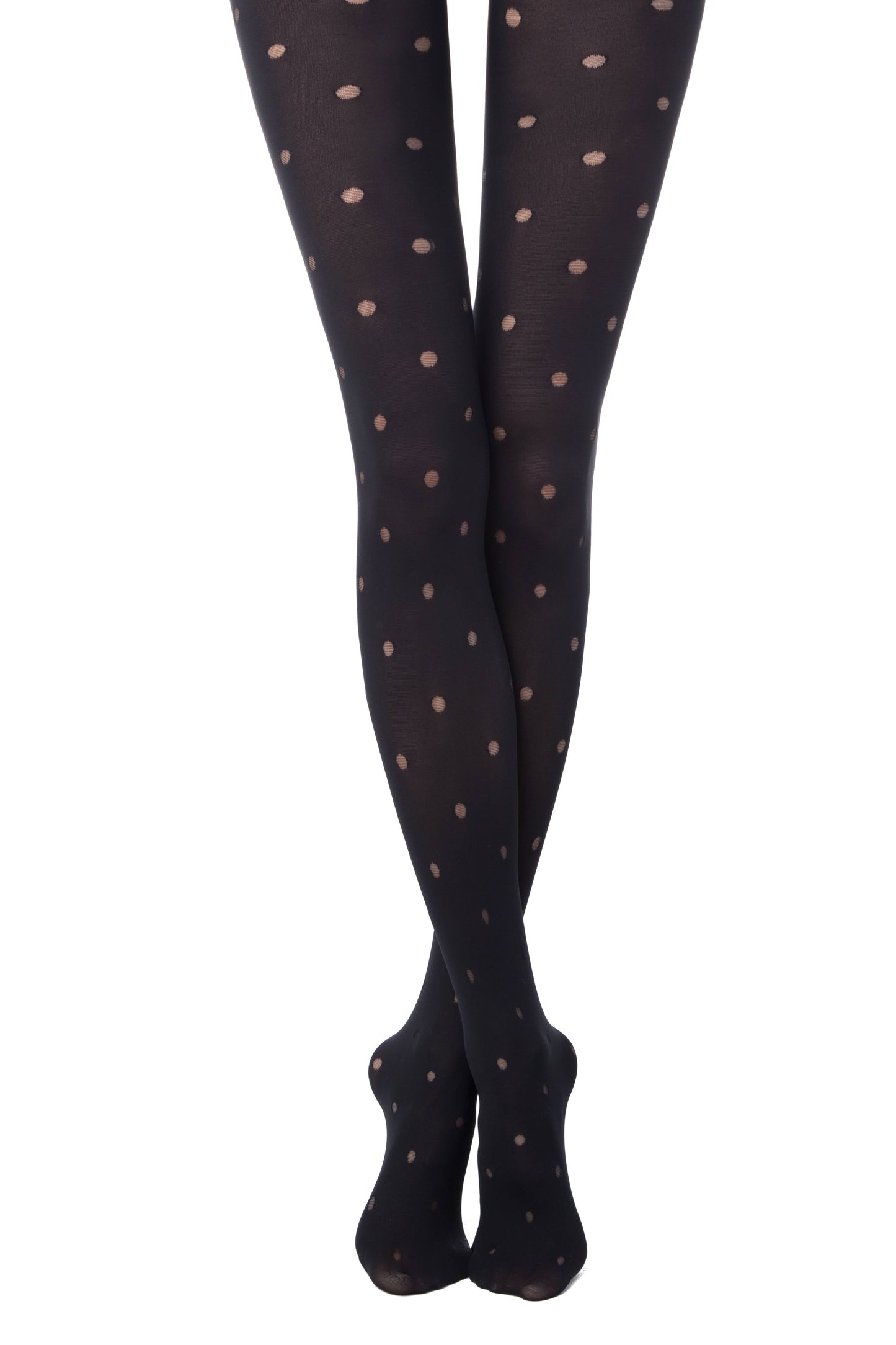 Conte Enjoy 50 Den - Fantasy Opaque Women's Tights with Sheer Polka Dots (19С-241СП)